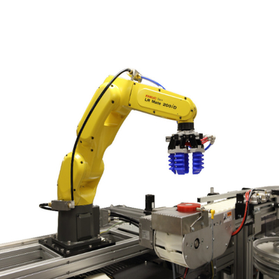 FANUC LR Mate 200iD Braço Robótico Industrial de 6 eixos com agarre CNGBS para montagem do motor