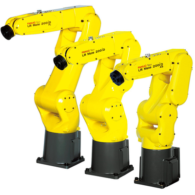 FANUC LR Mate 200iD Braço Robótico Industrial de 6 eixos com agarre CNGBS para montagem do motor