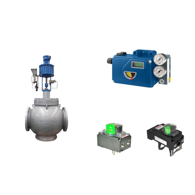 Válvula de controlo pneumática chinesa com posicionador de válvulas Foxboro SRD991 e interruptor de limite de rotor
