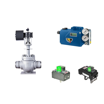 Válvula de controlo pneumática chinesa com posicionador de válvulas Foxboro SRD991 e interruptor de limite de rotor