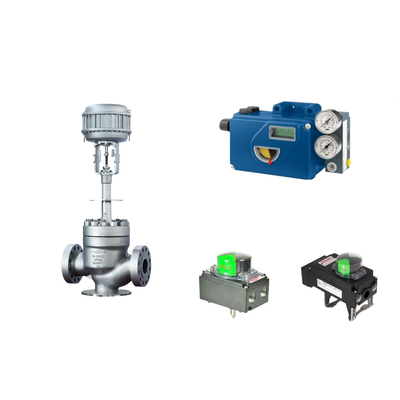 Válvula de controlo pneumática chinesa com posicionador de válvulas Foxboro SRD991 e interruptor de limite de rotor