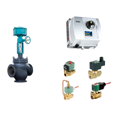 Válvula de controlo pneumática chinesa com Neles ND9000 Posicionador de válvula inteligente com válvula solenoide Asco