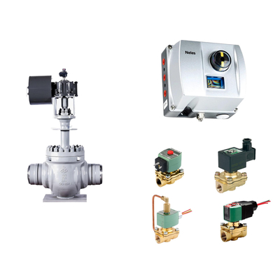 Válvula de controlo pneumática chinesa com Neles ND9000 Posicionador de válvula inteligente com válvula solenoide Asco