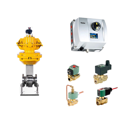Válvula de controlo pneumática chinesa com Neles ND9000 Posicionador de válvula inteligente com válvula solenoide Asco