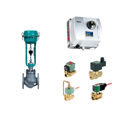 Válvula de controlo pneumática chinesa com Neles ND9000 Posicionador de válvula inteligente com válvula solenoide Asco
