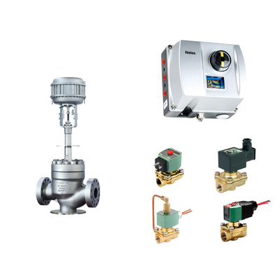 Válvula de controlo pneumática chinesa com Neles ND9000 Posicionador de válvula inteligente com válvula solenoide Asco