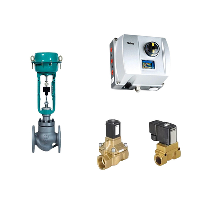 Válvula de controlo pneumática chinesa com Neles ND9000 posicionador de válvula inteligente e válvula solenoide Burkert