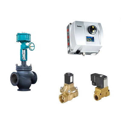 Válvula de controlo pneumática chinesa com Neles ND9000 posicionador de válvula inteligente e válvula solenoide Burkert