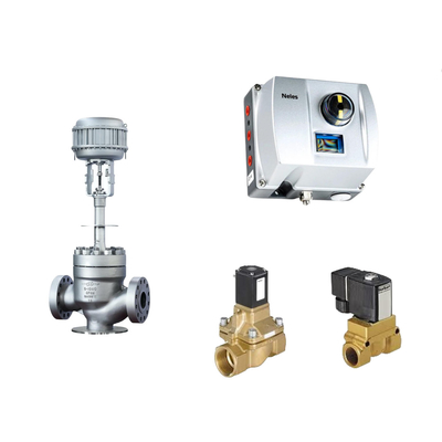 Válvula de controlo pneumática chinesa com Neles ND9000 posicionador de válvula inteligente e válvula solenoide Burkert