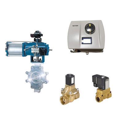 Válvula de controlo pneumática chinesa com Neles original inteligente ND7000 posicionador de válvula e válvula de solenoide Burkert
