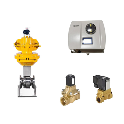Válvula de controlo pneumática chinesa com Neles original inteligente ND7000 posicionador de válvula e válvula de solenoide Burkert