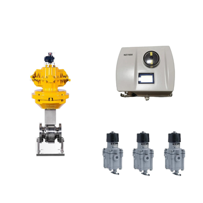 Válvula de controlo pneumática chinesa com Neles original inteligente ND7000 posicionador de válvula e interruptor de limite EMERSON