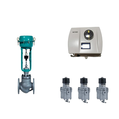 Válvula de controlo pneumática chinesa com Neles original inteligente ND7000 posicionador de válvula e interruptor de limite EMERSON