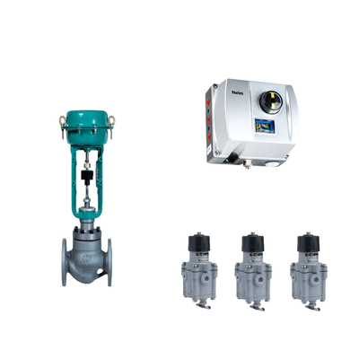 Válvula de controlo pneumática chinesa com Neles ND9000 Posicionador de válvula inteligente com regulador de filtros Masoneilan 78-40