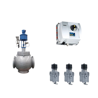 Válvula de controlo pneumática chinesa com Neles ND9000 Posicionador de válvula inteligente com regulador de filtros Masoneilan 78-40