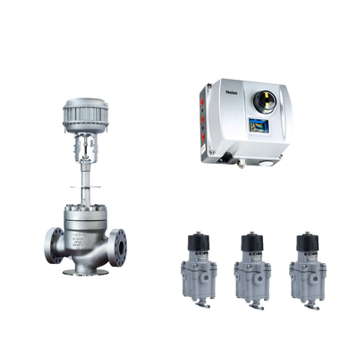 Válvula de controlo pneumática chinesa com Neles ND9000 Posicionador de válvula inteligente com regulador de filtros Masoneilan 78-40