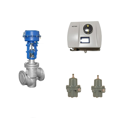 Válvula de controlo pneumática chinesa com posicionador de válvulas Neles ND7000 e regulador de filtros Fisher 67CFR