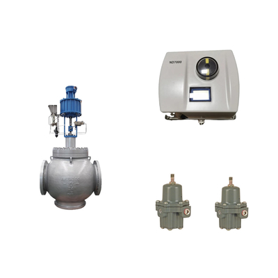 Válvula de controlo pneumática chinesa com posicionador de válvulas Neles ND7000 e regulador de filtros Fisher 67CFR