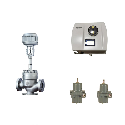 Válvula de controlo pneumática chinesa com posicionador de válvulas Neles ND7000 e regulador de filtros Fisher 67CFR
