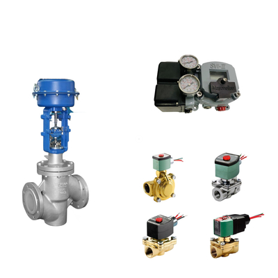 Válvula de controlo pneumático chinês com Masoneilan SVI2-21123121 posicionador de válvula e ASCO válvula solenoide