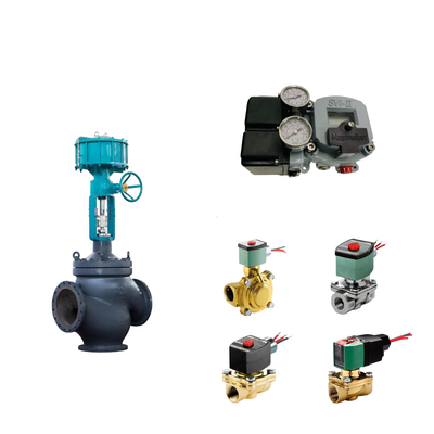 Válvula de controlo pneumático chinês com Masoneilan SVI2-21113111 posicionador de válvula e ASCO válvula solenoide