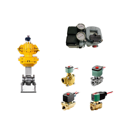 Válvula de controlo pneumático chinês com Masoneilan SVI2-21113111 posicionador de válvula e ASCO válvula solenoide