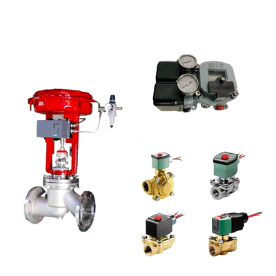Válvula de controlo pneumático chinês com Masoneilan SVI2-21113111 posicionador de válvula e ASCO válvula solenoide