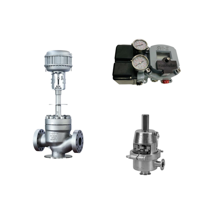 Válvula de controlo pneumático chinês com Masoneilan SVI2-21113111 posicionador de válvula e Fisher SR5 válvula reguladora de pressão