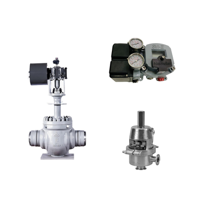 Válvula de controlo pneumático chinês com Masoneilan SVI2-21113111 posicionador de válvula e Fisher SR5 válvula reguladora de pressão
