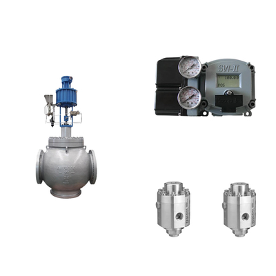 Válvula de controlo pneumático com posicionador Masoneilan SVI2-21123111 e válvula de regulação de pressão Tescom 26-1100