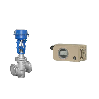 Válvula de controle pneumático com Samson 3730-3 posicionador e Fisher 377 pressão sensores válvulas de saída e limite Swith