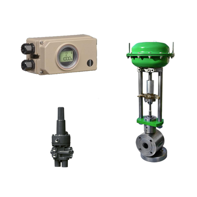 Válvula de controlo pneumático chinês com Samson 3730-3 Valve Positioner e Fisher 377 Pressure Sensing Trip Valves