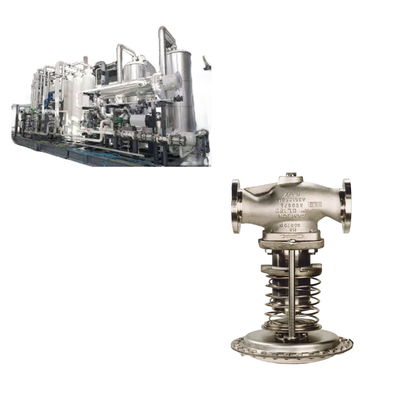 Deslizamento de gás natural com Samson 41-23 válvula de redução de pressão automática de aço inoxidável