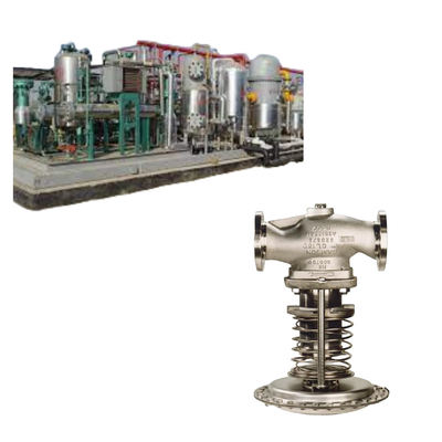 Deslizamento de gás natural com Samson 41-23 válvula de redução de pressão automática de aço inoxidável