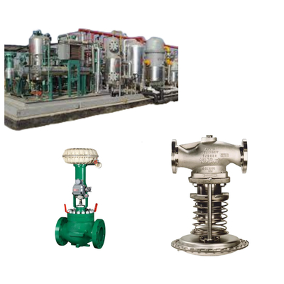 Deslizamento de gás natural com Samson 41-23 válvula de redução de pressão automática de aço inoxidável