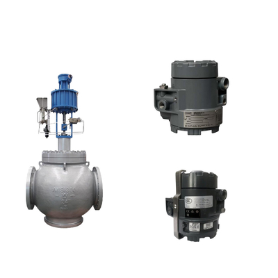 Válvula de Globo com Masoneilan SVI2-AP Série Valve Positioner e Fisher 846 Electro Transducer Pneumático