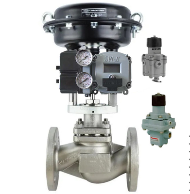Masoneilan Positioner SVI2 e BURKERT Solenoide Valve para válvula de controlo pneumático chinês