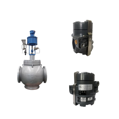 Valva Globo com Samson 3725 posicionador electropneumático e Fisher 846 Electro transducer pneumático