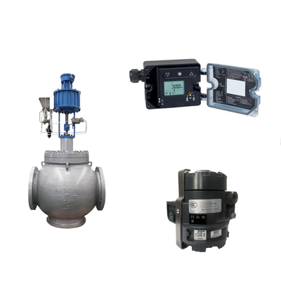 Valva Globo com Samson 3725 posicionador electropneumático e Fisher 846 Electro transducer pneumático
