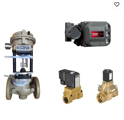 SAMSON Pneumatic Linear Actuator Control Range com DVC6200 posicionador e BURKERT válvula solenoide