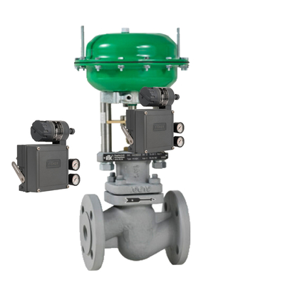 Válvula de controlo com FISHER 3582I DVC6200 Valve Positioner com diafragma de 2/2-Way resistente a altas temperaturas em estoque