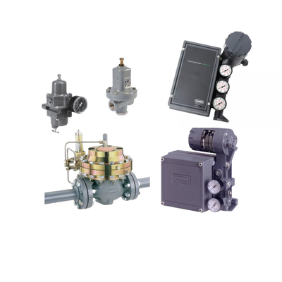 Precisamente throttling Fisher 3620J Electro Pneumatic Valve posicionador com Fisher regulador e ASCO válvula solenoide