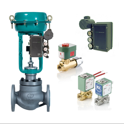 Precisamente throttling Fisher 3620J Electro Pneumatic Valve posicionador com Fisher regulador e ASCO válvula solenoide