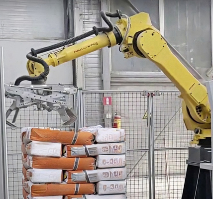 Máquina de manipulação de paletes robótica FANUC M-710iC/70 Máquina de manipulação de elevadores de vidro a vácuo Robô de manipulação de líquidos Robô fornecedor de estoque
