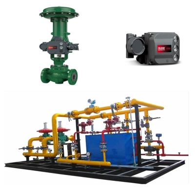 deslizamentos reguladores de redução de pressão com válvula de controlo do pescador CL125-CL600 ES 657/667 atuador DVC6200 posicionador de válvula