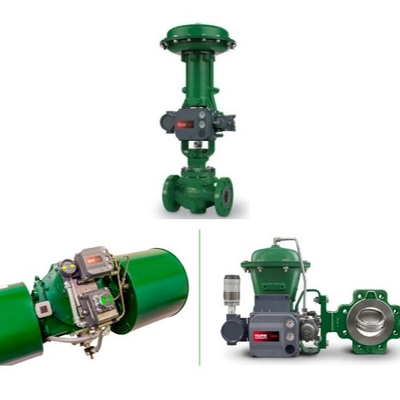 Deslizamento de controle de pressão / fluxo com atuador Fisher 1052/2052 e posicionador de válvula DVC6200 3610J