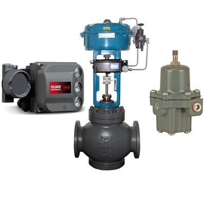 Válvula de controlo DVC6200 Fisher Positioner 67C Válvula de redução de pressão e ASCO válvula solenoide
