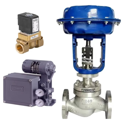 China válvula de controlo com Fisher 3582/3582I posicionador de válvula Burkert 6213 6281 tipo válvula solenoide