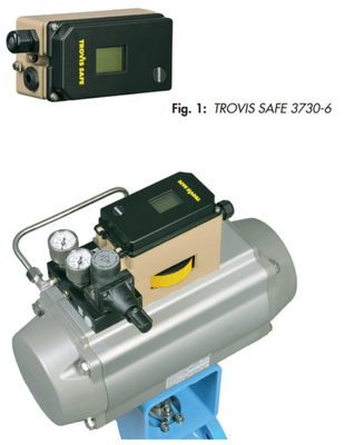 Samson 3730-6 posicionador com comunicação HART e sensores de pressão válvula solenoide série 3730 e 3701
