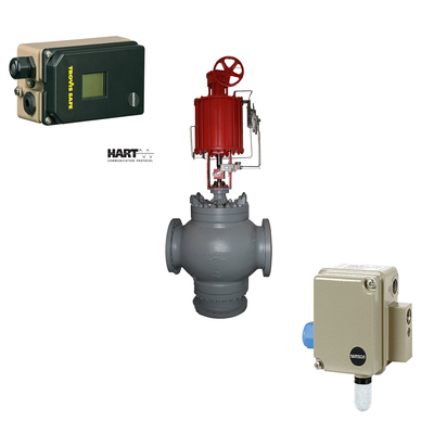Samson 3730-6 posicionador com comunicação HART e sensores de pressão válvula solenoide série 3730 e 3701